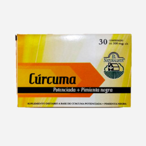 Curcuma Y Pimienta X 30 Comprimidos - El Naturalista